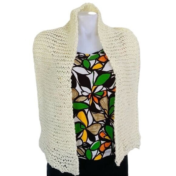 Handmade Large Loose Knit Scarf One Size - Picture 4 of 4